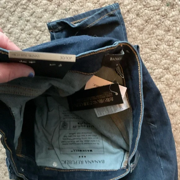 NWT Banana Republic High Rise Skinny Jeans - Picture 9 of 12